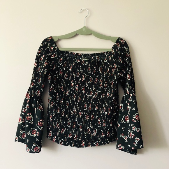 Express Tops - ♥️ EXPRESS Wide Sleeve Off-The-Shoulder Blouse Express Tops - ♥️ EXPRESS Wide Sleeve Off-The-Shoulder Blouse